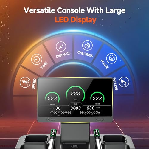Image of GYMOST Treadmills for Home with Incline 15%, Treadmill for Walking Running with 3.5 HP Quiet Brushless, LED Display, 450 LBS Weight Capacity