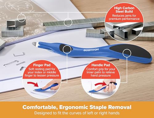Agrafeuse sans bourrage Bostitch Titan en métal pour assembler 50 feuilles facilement