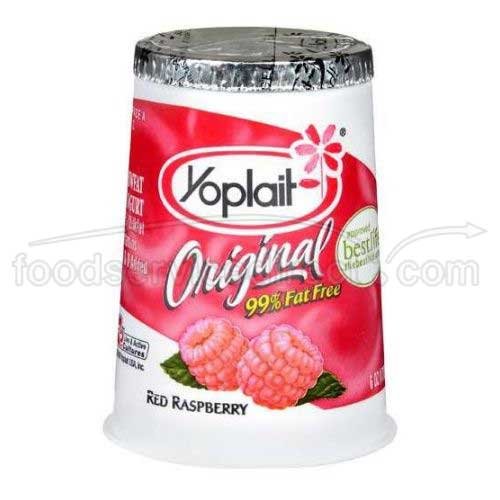 Yoplait Original Red Raspberry Yogurt, 6 Ounce - 12 per case.