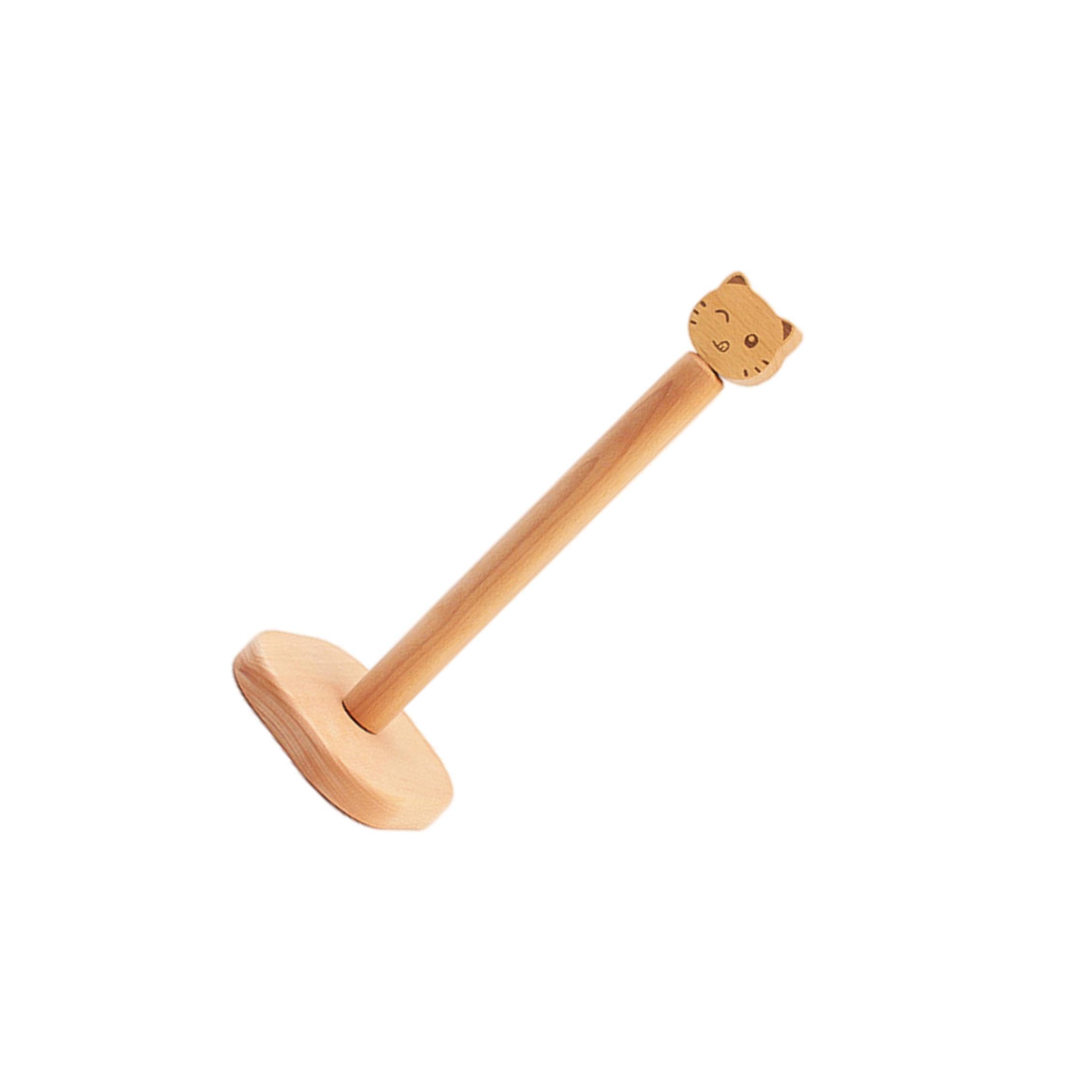 TUXCAXI Wooden Paper Towel Holder Countertop Napkin Rolls Attractive Natural Finish Complements Any Kitchen Offering Elegant Storage Kitchen Towels Rack Paper
