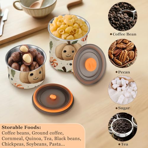 Contenedor para café de acero inoxidable 900ml miniatura 6