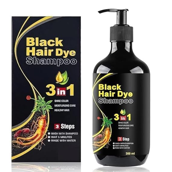 Buy Herbal 3-in-1 Black Hair Dye Shampoo for Men & Women | Instant