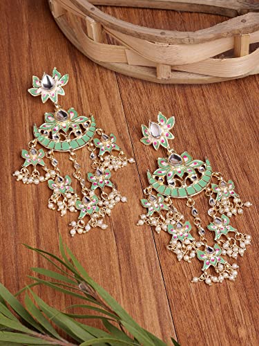 Stylish Traditional Kundan Earrings for Women