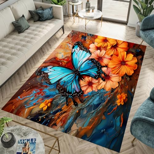 TEBUTI Aesthetics Vlinder Binnen Vloerkleed Slaapkamer Woonkamer Eetkamer Woningdecoratie