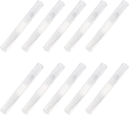 Miniatura 10 de Pluma vacía de aceite de uñas para cutículas 10 unids Clear Twist Pens Cosmetic Lip Gloss Container con punta de pincel para suministros de belleza
