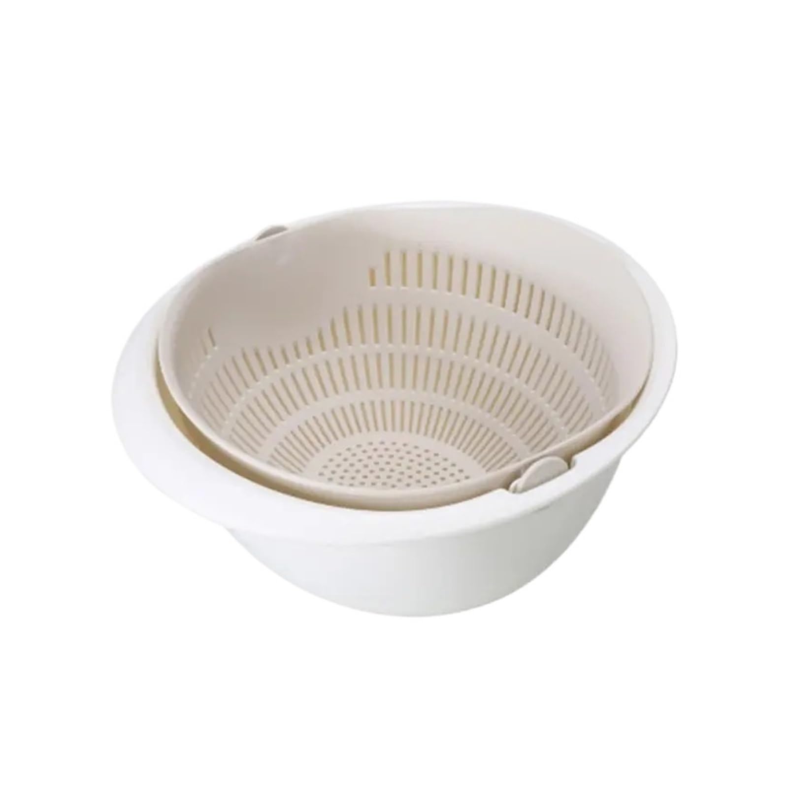 WZPTLKIBAD Double Layer Drain Basket for Fruit Vegetable Washing