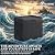 YITAHOME 35 Gallon Outdoor Deck Box, Lockable Waterproof Storage Box, Resin Storage Bin for Patio Cushions, Gardening Tools, UV Resistant, Black