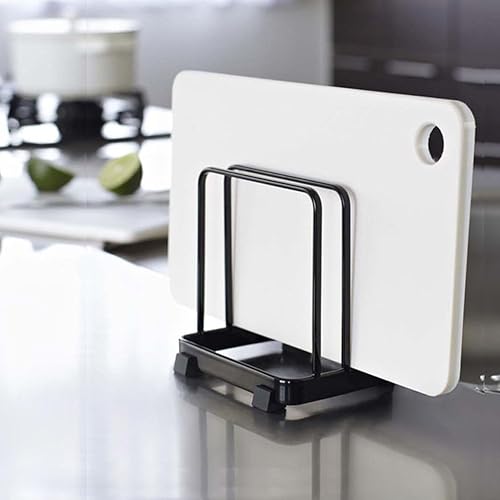 Organizador de tabla de cortar, soporte para tabla de cortar, hojas para hornear galletas para almacenamiento de gabinete o encimera de cocina