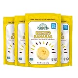 NATIERRA Premium Freeze-Dried Bananas | Non-GMO & Vegan | 1.3 Ounce (Pack of 4)
