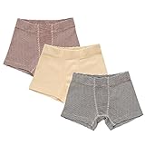 ORGANICKID Boys 100% Organic 100% Cotton Underwear GOTS Certified Kids Toddler Boxer Briefs Pack of 3 Cranberry