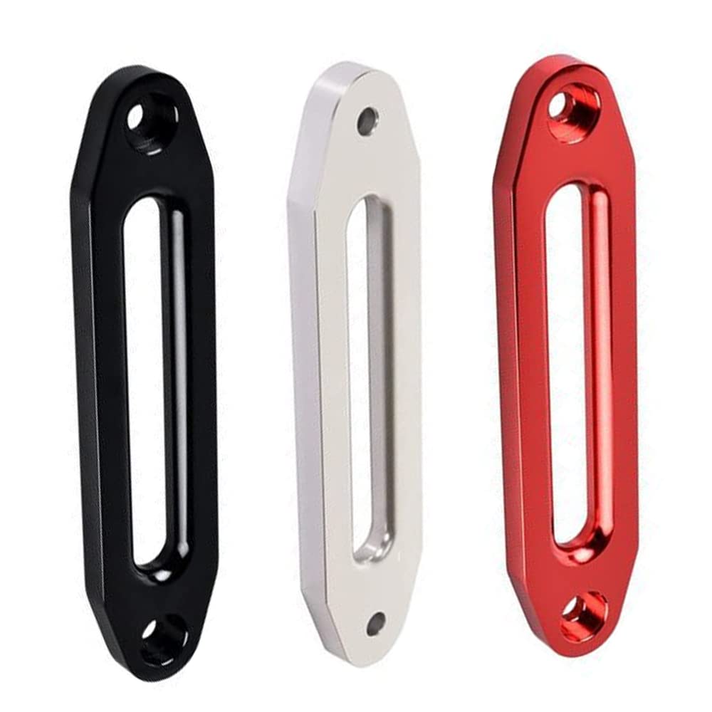 Riloer Aluminum Hawse Fairleads, Winch Rope Guide, Winch Roller Fairlead, Fit For S ATV UTV Snow Plow With 254mm/10in Bolt Mount, Suitable For Winches 8000-15000Lbs/3628-6803Kg - Red