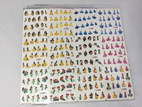 Disney Princess Nail Art Stickers - 240 Stickers