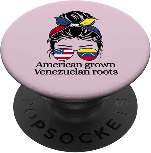 Venezuela Heritage American grown with Venezuelan Roots PopSockets Standard PopGrip disponible en Yaxa Guatemala