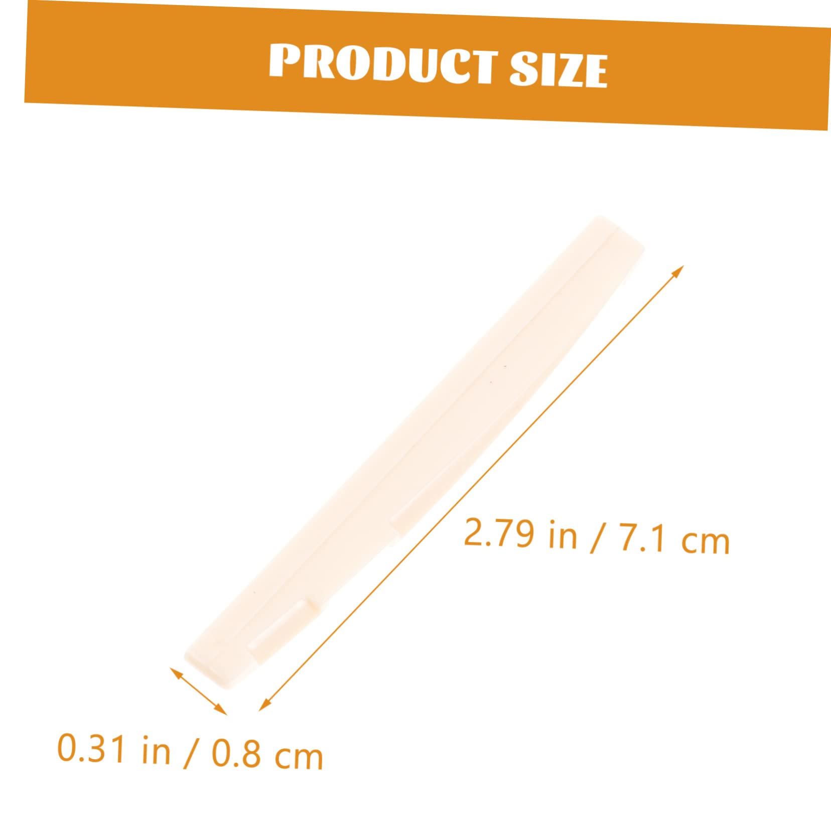 Generic Guitar Accessory Kit 100pcs Guitar String Nuts for Electric Acoustic Plastic Bridge Saddles Easy Install and Remove