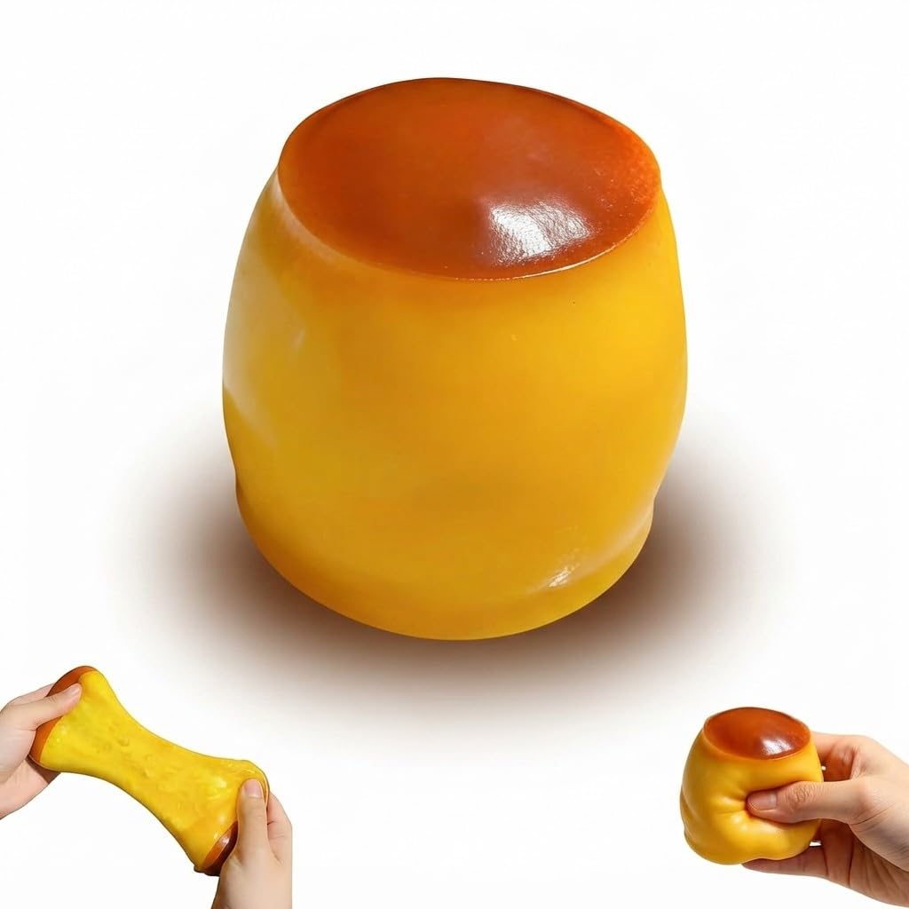 Photo 1 of Crunchy Pudding Squishy - Yellow