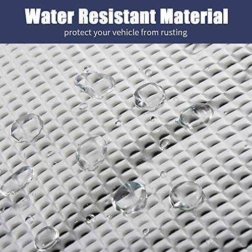 Abahub 236 mil 16 sqft Car Sound Deadener Hood Firewall Heat Shield Insulation Pad Automotive Sound Deadening Mat Aluminum Roll 59"x39"