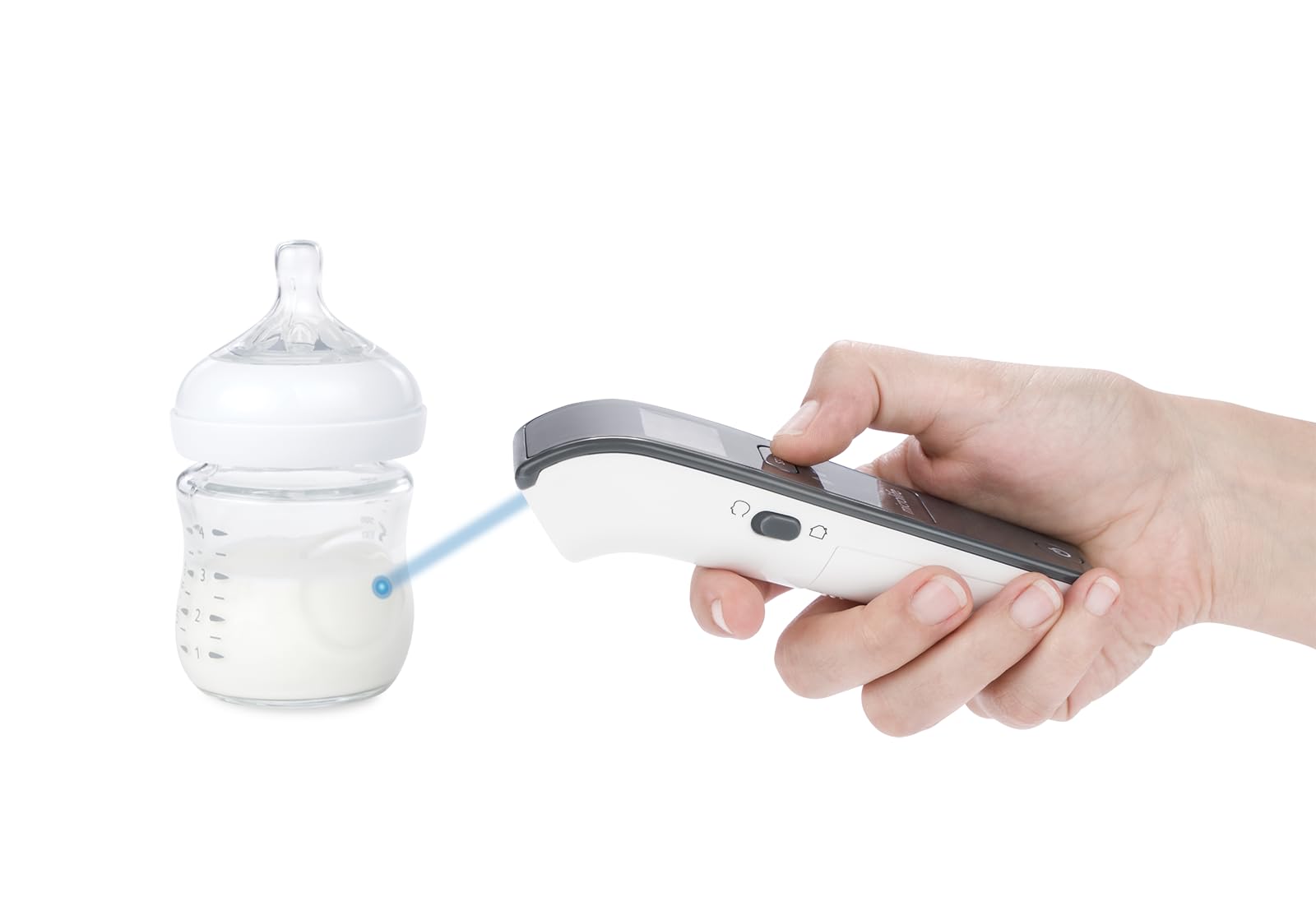 Microlife - Termómetro frontal sin contacto NC 150 BT - Conectado Bluetooth, Validado Clínicamente, Alarma de fiebre, Guía luminosa, 3 modos Cuerpo/Objeto/Ambiente