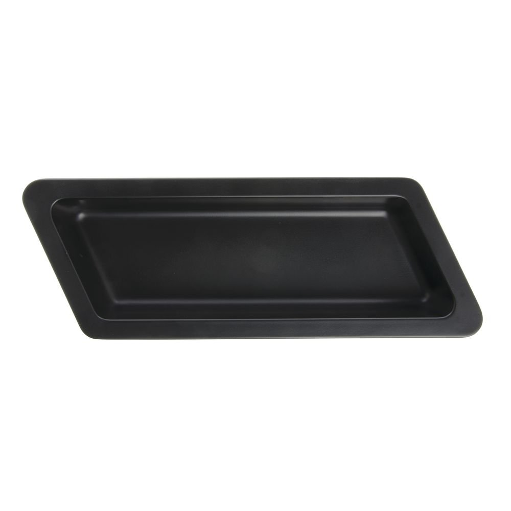 Serving Bowl Display Bowl 1/3 Size Black Melamine Edgeware Serving Bowl Display Bowl - 5 1/2 L x 12 3/5 W x 2" D by HUBERT – Melamine, Black, Model H0144-BLACK