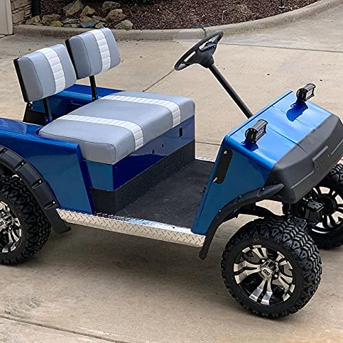 E-Z-GO Marathon "STAPLE ON" Golf Cart Seat Cover (2 Stripe)