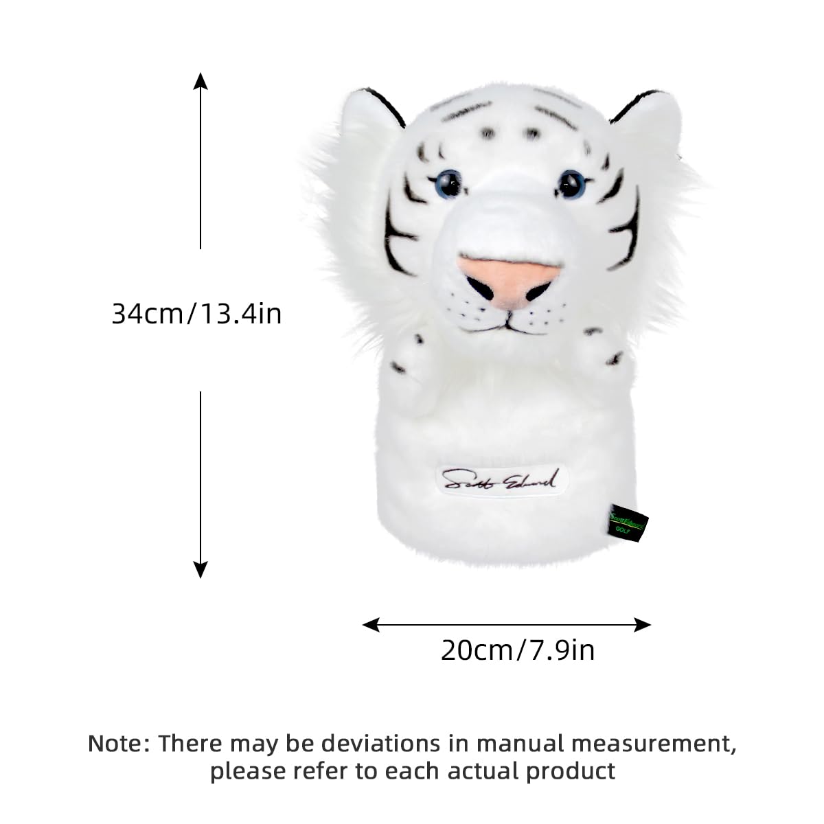 Scott Edward Couvre-tête de golf fantaisie pour conducteur, animal mignon, compatible avec les conducteurs Max 460CC et Fairways