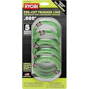 Ryobi AC0580PCL 0,080 Zoll Trimmerfaden 5er-Pack