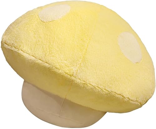 Hermosas almohadas coloridas de hongos, almohadas cómodas para el sofá (19.6 pulgadas, gris)