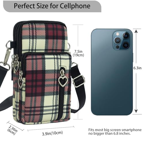 Image of JANKS Small Crossbody Bag for Women - Mini Phone Purses with Crossbody Strap and Wallet - Nylon Arm Bag
