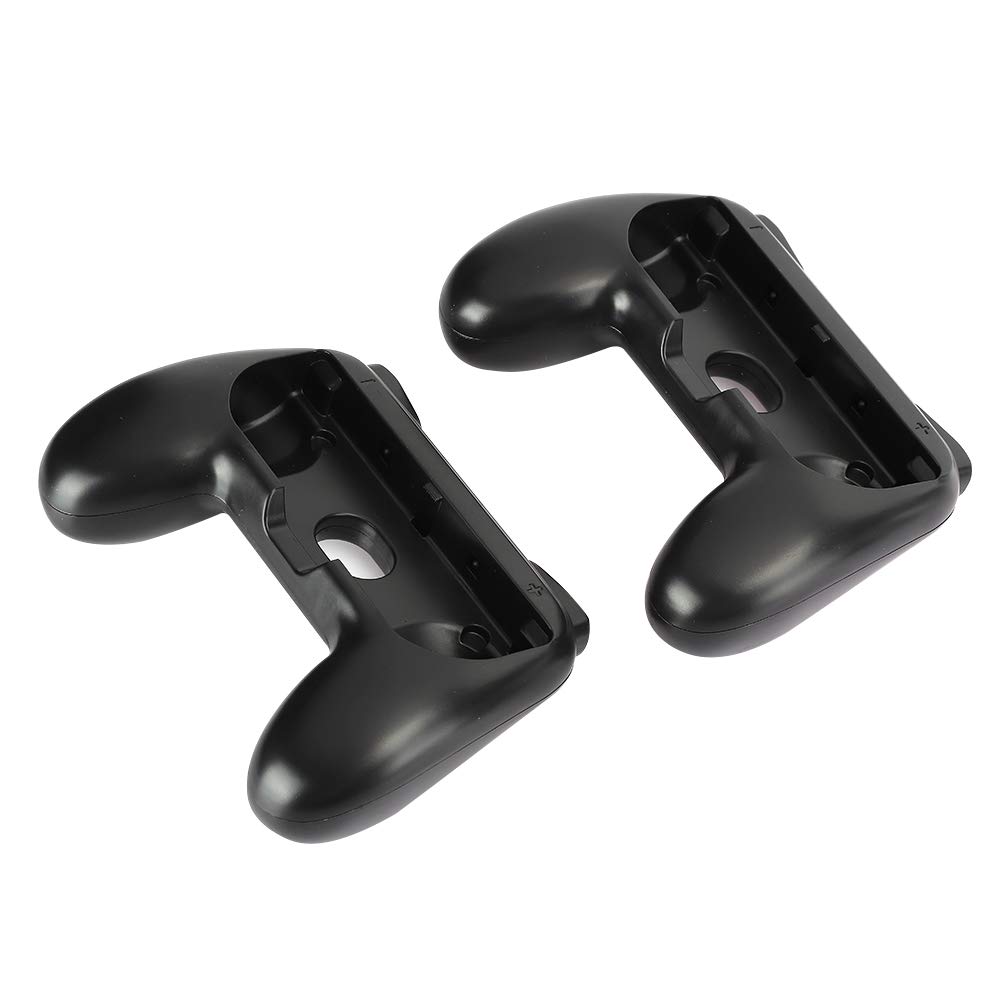 Ergonomicznie zaprojektowana czarna obudowa kontrolera gier, uchwyty do gier, dla Nintendo Switch Joy-Con Nintendo Switch Games Grips Obudowa Joypad(Czarny + czarny 2 opakowania)