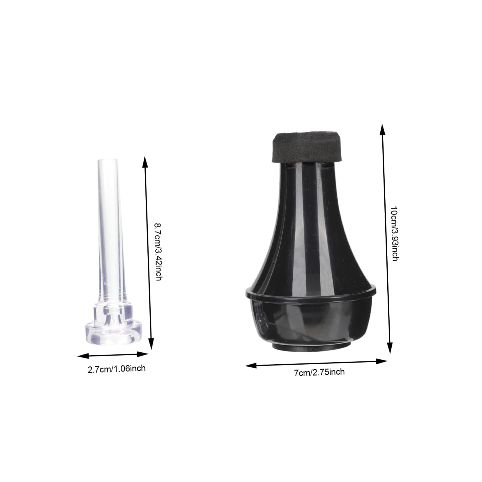 ifundom 3sets Sordina Per Tromba Professionale Mute Per Praticanti e Musicisti e Trasparente Facile Da Installare Riduce Volume e Migliora Suono