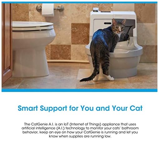 CatGenie A.I. Self-Cleaning, Fully-Flushing, Self-Scooping, Automatic ...