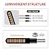 iFunyLED 2PCS Flowing LED Motorcycle Turn Signal Strobe Brake Tail Lights, Aluminum Alloy 12V Super Bright Motorbike Front Rear Blinkers Fit for Harley Honda KTM Kawasaki Suzuki Yamaha - Red & Amber
