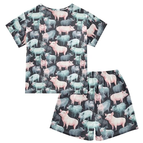 Pig Animal Cute Pajama Set Pajamas Sleepwear Nightwear Loungewear Clothes Set B04028212