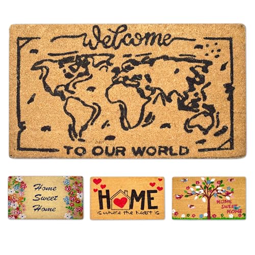 LUA VIKA Fußmatte kokos, fussmatte aussen und innen, fussmatten haustür, fußmatte außen und...