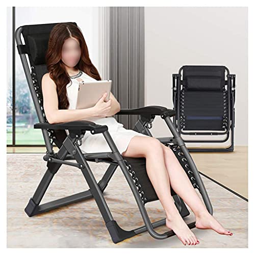 Chaise zero gravity pliante et inclinable pour jardin et camping