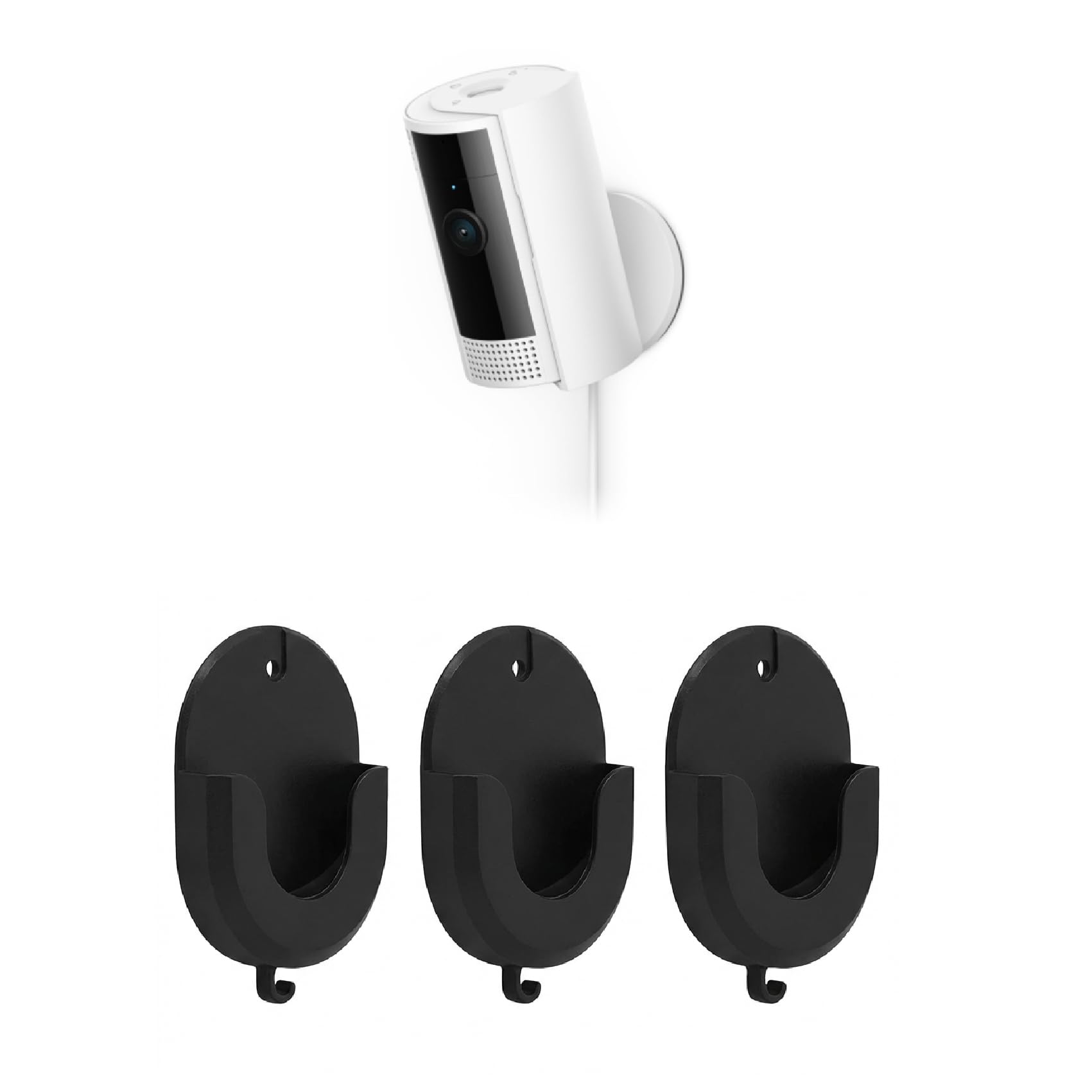 Lcyen 3 PCS Wall Mount for Blink Camera Mount Ring Camera Mount, No Drill, Strong Adhesive, for Ring Indoor Cam (2nd Gen), Blink Outdoor 4 (4th Gen), Blink Mini/Mini 2