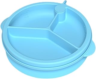 TOYANDONA 3 Pçs Prato Infantil Cheio De Água Bandeja De Silicone Bandejas Para Comida Crianças Pratos De Jantar Utensílio De Silicone Resto Bandeja De Servir Comida Crianças Louça Bebê