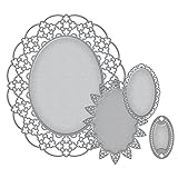 Spellbinders S4-492 Nestabilities Oval Regalia Etched/Wafer Thin Dies