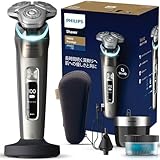 【肌にやさしい】フィリップス 電動シェーバー i9000 プレステージ 洗浄機付きモデル 電動 髭剃り メンズ (72枚刃・回転式) シルバーゴールド XP9203/32【Amazon.co.jp限定】