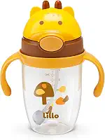 Copo Infantil Com Canudo 300ml – Girafa