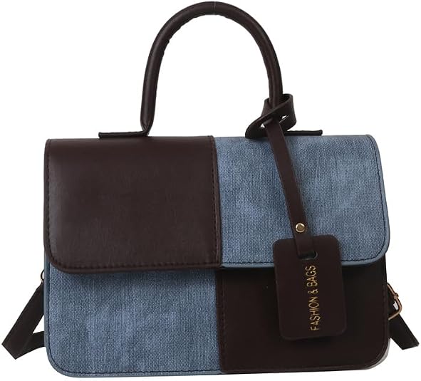 Fashion & Bags Vegan Leather and Denim Small Shoulder Bag Review