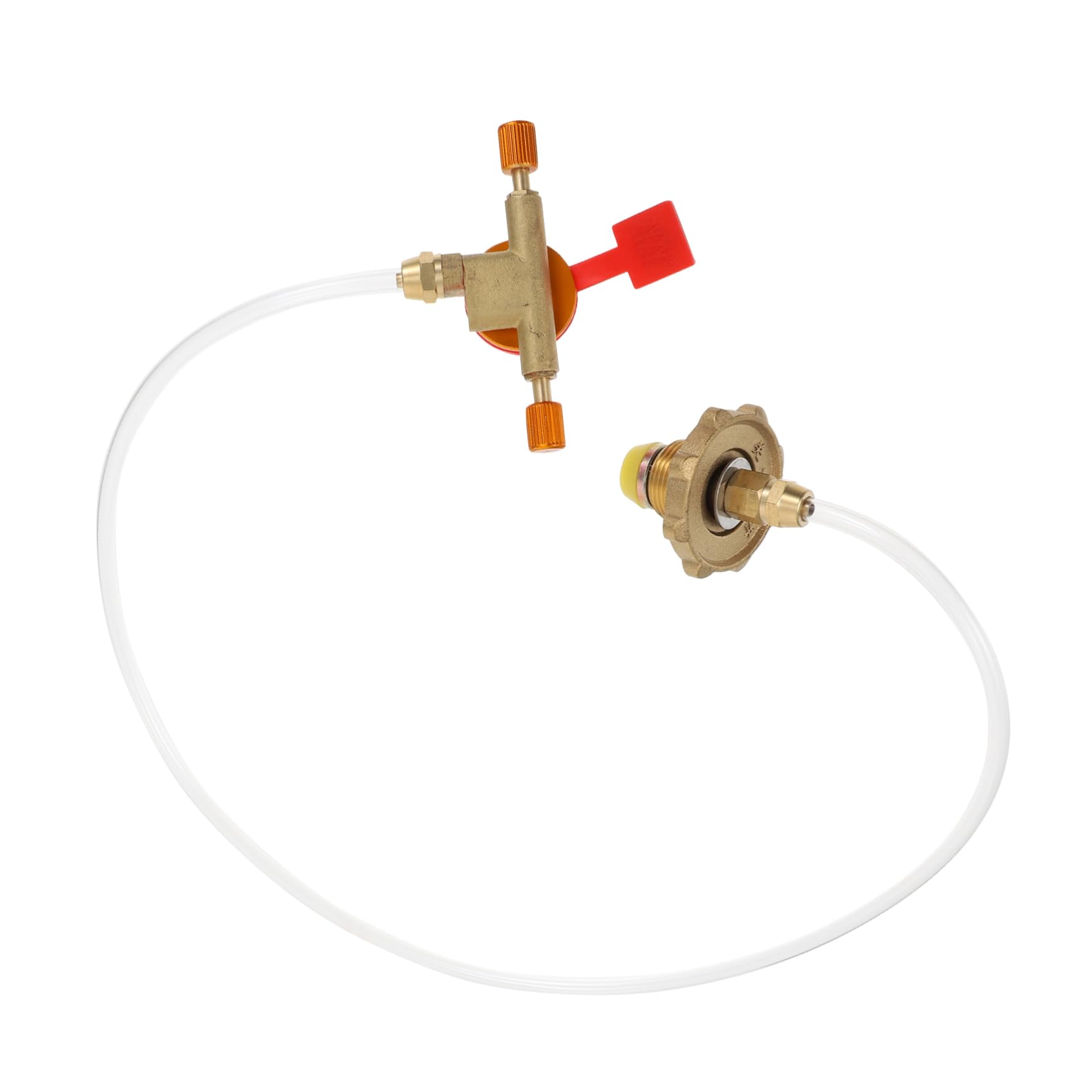 HANABASS Professional Flat Gas Tank Accessory Camping Propane Stove Kit Gas Tube Adapter Leakproof Long Life Material