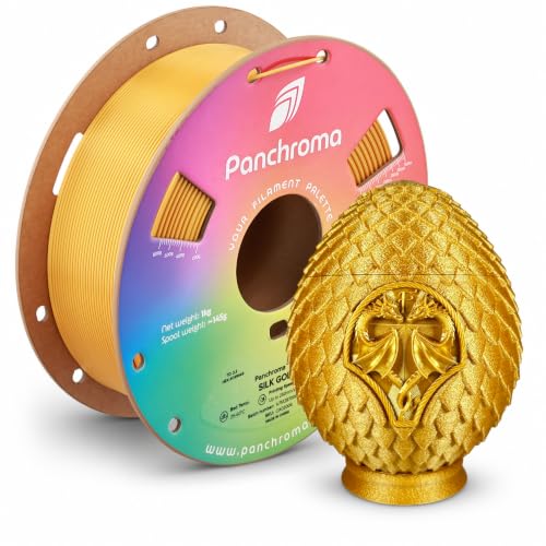 Image of Polymaker Panchroma Silk PLA Filament 1.75mm for 3D Printing, 1kg, Gold