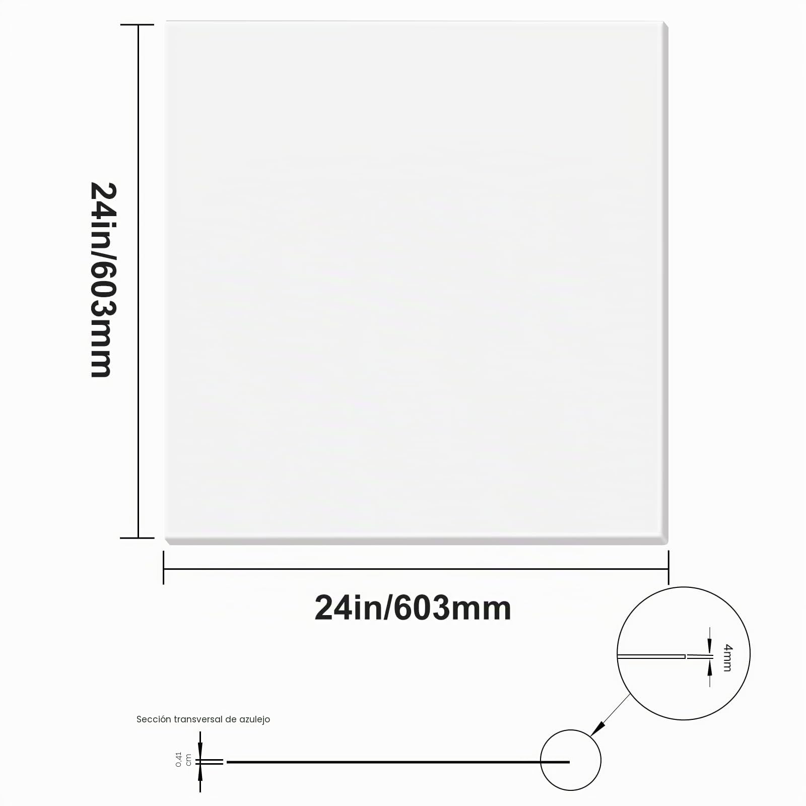 VEVOR Paneles de Techo de Poliestireno 12 Piezas Paneles de Techo de Plástico para Pegar 603x603 mm Instalación Fácil Revestimiento de Techo de Sótano para Decoración del Hogar, Oficina, Blanco
