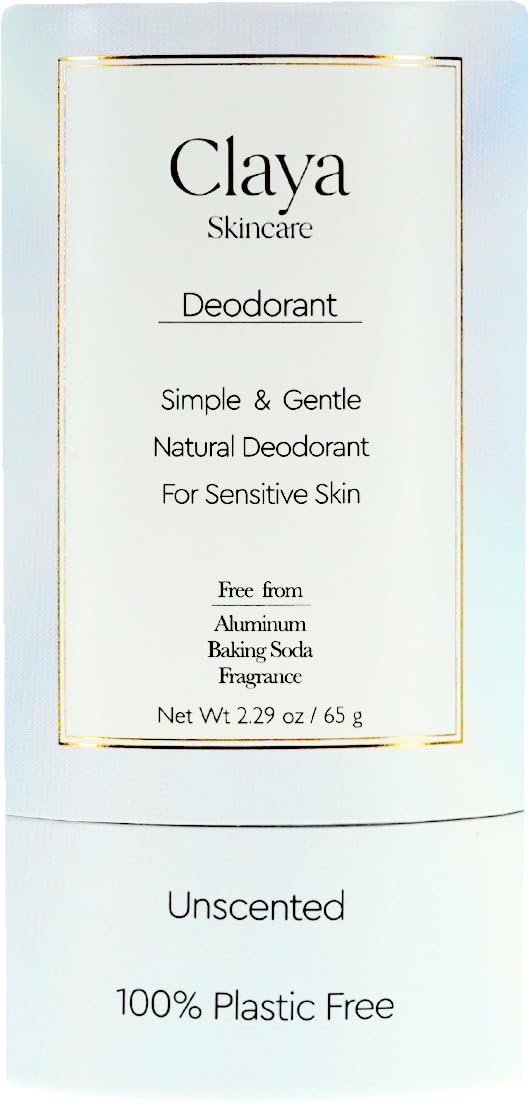 Plastic Free Deodorant for Sensitive Underarms – Fragrance-Free and Aluminum-Free.