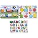 Melissa & Doug Wooden Peg Puzzles Set - Alphabet, Vehicles, and Shapes