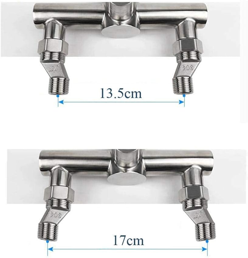 Mixer Tap,Sink Tap Wall Mounted,All-Copper Wall Tap Black, Wall Mounted Taps, Kitchen Taps Sink Laundry Trough, Double-Hole/2-Wall Tap Black B