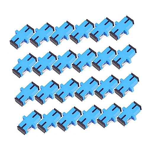 DOITOOL 24 Stück Glasfaseradapter Simplex Stecker Glasfaserflansch Mehrfach Verwendbar Mit Hoher Temperaturbeständigkeit Für Glasfaser LAN Netzwerk Und Catv