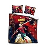 Football Bedding Soccer Duvet Cover Sets Football Superstar Bedding 3D Printed Lightweight 3 Piece Sets, 1 Duvet Cover and 2 Pillow Shams for Kids Boys Girlsr Adult (B, Twin)