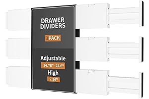 Drawer Dividers 3 Pack: Versatility at Its Finest!