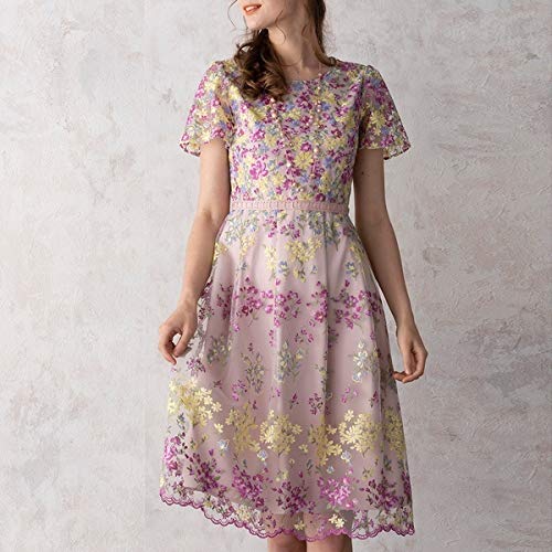 ローズティアラ（Rose Tiara） チュール刺繍ワンピース